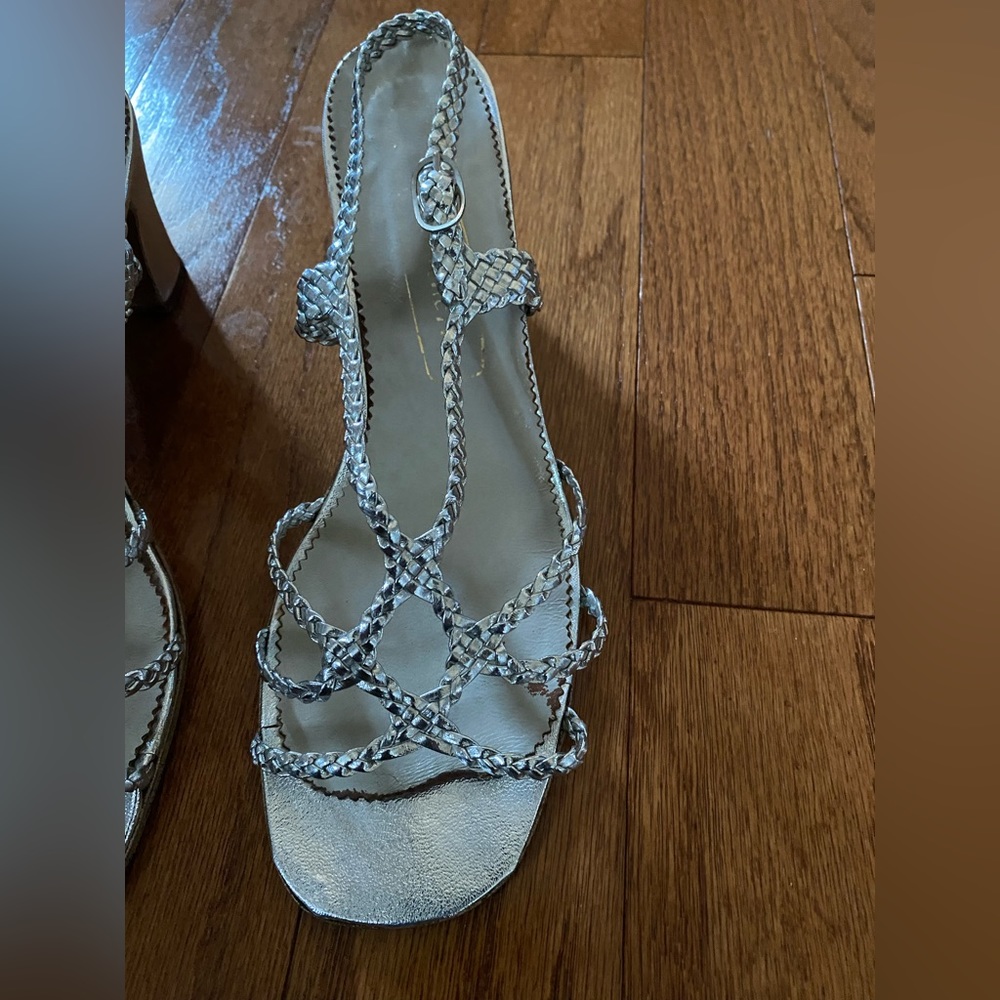 Vintage Thom McAn made in Italy open toed shoes—-size 9